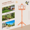 Bird Stand Feeder Table Feeding Station Garden Wood Coop Parrot Nesting Stand - Image 4