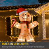 8ft Christmas Inflatable Gingerbread Man Lighted Indoor Outdoor - Image 4