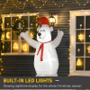 6ft Tall Outdoor Inflatable Bear Airblown Projection Holiday Christmas Lawn - Image 4
