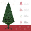 Pre-Lit Fibre Optic Artificial Christmas Tree Tree Topper Multi-Colour 5ft - Image 4
