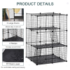 Pet Playpen DIY Small Animal Cage w/ Doors Ramps for Kitten Bunny Chinchilla - Image 4