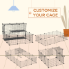 Pet Playpen DIY Small Animal Cage for Rabbit Ferret Chinchilla Guinea Pig Black - Image 4