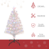 3FT Pre-Lit Artificial Christmas Tree w/ Fibre Optic LED Lights Xmas White - Image 4