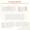 Freestanding Folding Pet Gate 4 Panels Dog Puppy Barrier with Support Feet - Image 4
