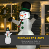 6.5ft Inflatable Snowman LED Christmas Xmas Air Blown Outdoor Garden Decor - Image 4