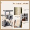 Cat Tree Tower w/ Sisal Scratching Posts Pad Hanging Ball Perch Condo Hammock - Image 4