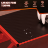 Gaming Desk L-ShapedPC Workstations Monitor Stand 49.25" x 49.25" x 29.5" Red - Image 4