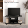 Mobile TV Stand Bookshelves in Black - Image 4