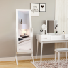 Tall Freestanding Dressing Mirror w/Adjustable Tilt White - Image 4