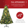 1.8m 6ft Pre-Lit Artificial Christmas Tree 200 LED Tree Decorative Balls Stand - Image 4