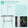 Pet Foldable Grooming Table w/ Adjustable Arm Non-Slip Rubber Tabletop Leash - Image 4