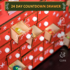 HOMCOM Advent Calendar, Christmas Countdown Calendar with 24 Drawers - Image 4