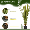HOMCOM Potted Artificial Plants Agave Succulent for Desk Indoor Outdoor, 90cm - Image 4