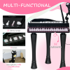 AIYAPLAY 32 Keys Kids Piano Keyboard with Stool, Lights, Microphone, Black - Image 4