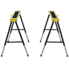 Set of 2 Folding Saw Horses Steel Frame Anti-Slip Platform Handle DIY Durhand - Image 4