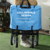 Pull Along Cart Folding Cargo Wagon Trailer Trolley For Beach Garden w/ Handle - Image 4