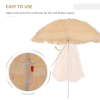 Patio Hawaii Beach Sun Umbrella Sunshade Hawaiian Folding Tilting Parasol - Image 4
