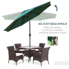 24 LED Solar Powered Parasol Umbrella - Image 4