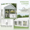 Gazebo Marquee Party Tent, Steel Frame-White - Image 4