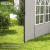 Outsunny Gazebo Side Panels for 3x3(m) or 3x6m Gazebo Canopy, 2 Pack, Green - Image 4