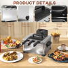 HOMCOM 5L Deep Fryer with Removable Oil Basket and Viewing Window, 2000W - Image 5