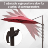 3m Cantilever Aluminium Frame Outdoor Garden Parasol - Image 4