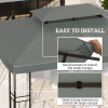 3x4m Gazebo Replacement Roof Canopy 2 Tier Top UV Cover Sun Awning Shelters - Image 4