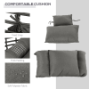 Outdoor Indoor Rattan Egg Chair Wicker Weave Teardrop Chair with Cushion - Image 4