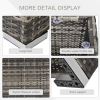Rattan Wicker Patio Coffee Table Ready to Use Outdoor Furniture - Image 4