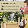 Raised Wood Garden Bed Planter - Image 4