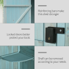 Garden Shed Vertical Utility 3 Shelves Wood Tool Storage Unit Cabinet - Image 4
