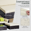 6 PC Rattan Sofa Coffee Table Set Sectional Wicker Weave Furniture - Image 4