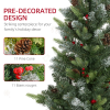 HOMCOM 2 Pieces 2' Prelit Artificial Tabletop Christmas Trees, LED Display - Image 4