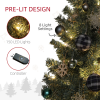 HOMCOM 5ft Artificial Christmas Tree with LED Lights and Blue Decorations - Image 4