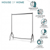 Extra Heavy Duty 4FT Long x 5FT Clothes Rail In Black - Image 3