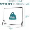 Superior Heavy Duty 5FT Long x 5FT Tall Clothes Rail In Black - Image 8