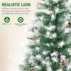 6FT Artificial Christmas Tree Pine Cones Xmas Home Deco Automatic Open Green - Image 5