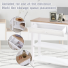 MDF Wide Drawer Console Table White - Image 5