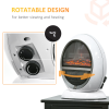 Free standing Electric Fireplace Flame Effect Rotatable Overheating Protection - Image 5