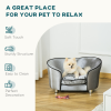 Modern Dog Sofa Couch Puppy Bed Kitten Lounge w/Storage Pocket Removable Cushion - Image 5
