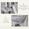 Cat Rest & Play Activity Tree w/ 2 House Cushion Perch Scratching Post Grey - Image 5
