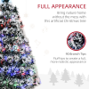 3ft Artificial Prelit Christmas Tree Snow Tree LED Fiber Optics Green White - Image 5