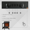 Electric Fireplace Stove Heater Flame Effect, Overheat Safety Protection - Image 5
