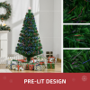 Pre-Lit Fibre Optic Artificial Christmas Tree Tree Topper Multi-Colour 5ft - Image 5