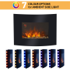 Electric Wall Mounted Fire Place Slimline Plasma Fan Heater Backlit 900/1800W - Image 5
