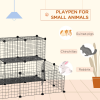 Pet Playpen DIY Small Animal Cage for Rabbit Ferret Chinchilla Guinea Pig Black - Image 5