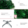 4FT Green Fibre Optic Artificial Christmas Tree LED Snowflakes Fireproofing - Image 5