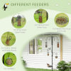 Bird Feeding Station Kit Wild Bird Feeder Pole w/ 6 Hooks 4 Hanging Feeders - Image 5