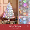 3FT Pre-Lit Artificial Christmas Tree w/ Fibre Optic LED Lights Xmas White - Image 5