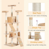 Cat Tree Kitty Activity Play Center Scratching Scratcher House Furniture 170CM - Image 5